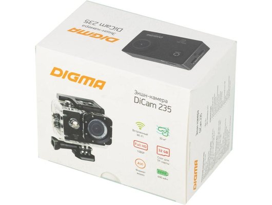Экшн-камера Digma DiCam 235 черный